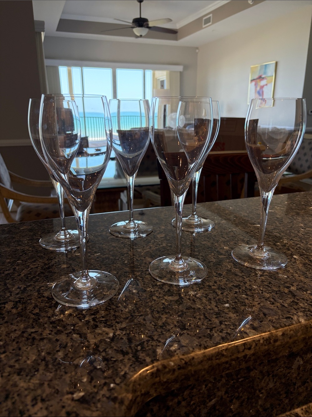 Baccarat Clear Crystal Wine Glasses - Transparent Set